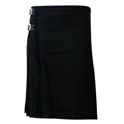 plain-black-tartan-kilt