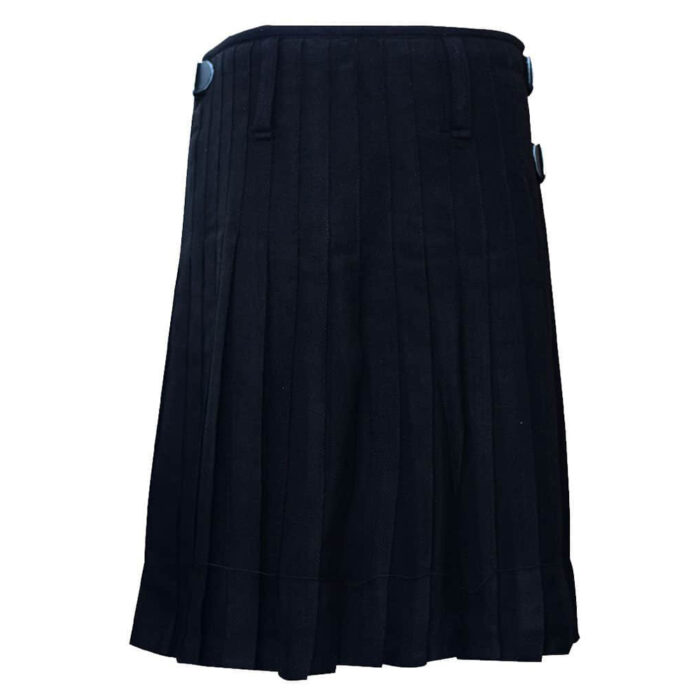 plain-black-tartan-kilt-back