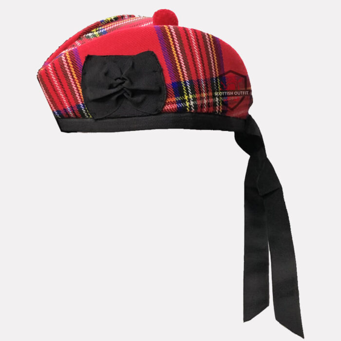 Royal Stewart Tartan Glengarry Hat