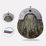 Cow Grey Fur Sporran