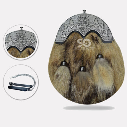 gray-fox-fur-sporran