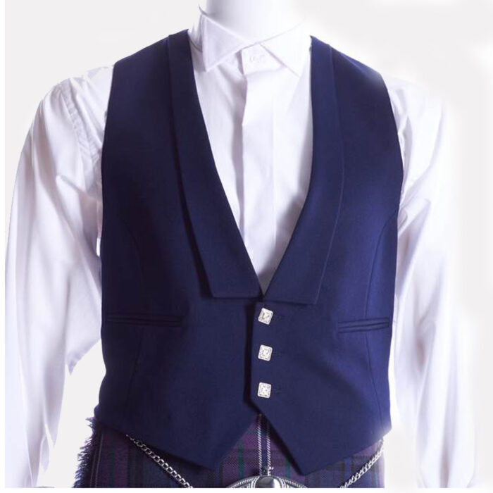 Royal Blue Prince Charlie Jacket With Vest