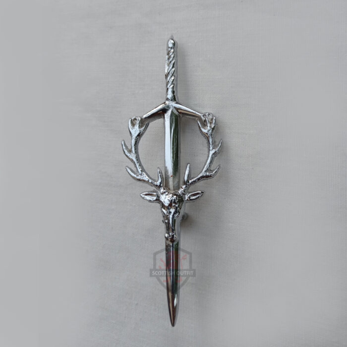 Stag Head Kilt Pin
