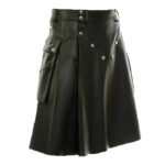 adjustable-mens-black-leather-kilt