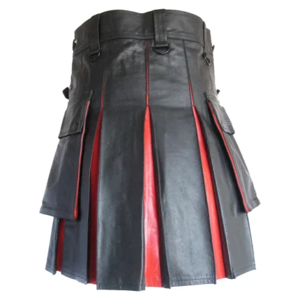 black-and-red-leather-mens-kilt-back
