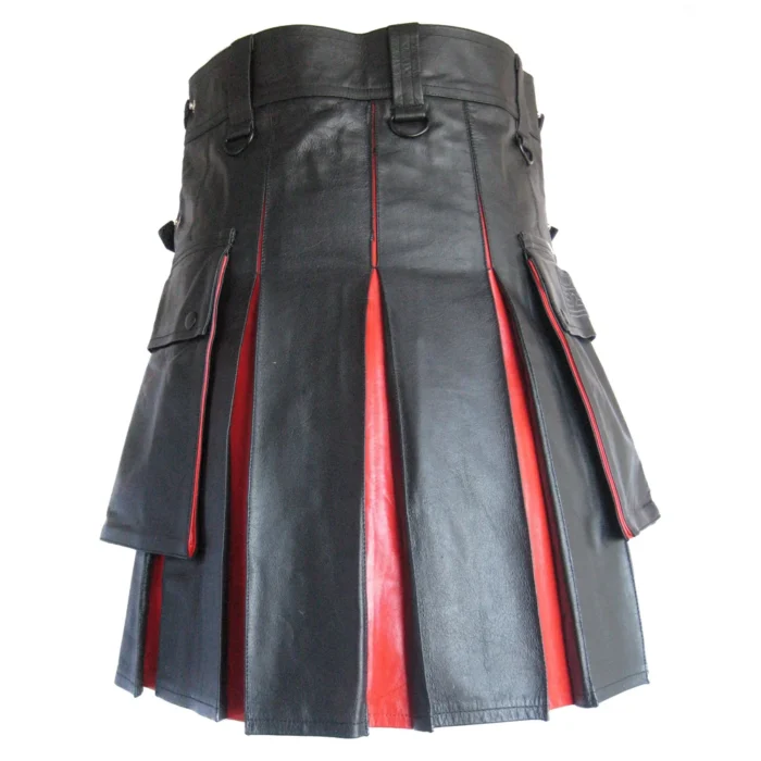 black-and-red-leather-mens-kilt-back