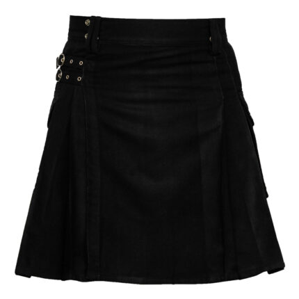 black-tartan-kilt-front