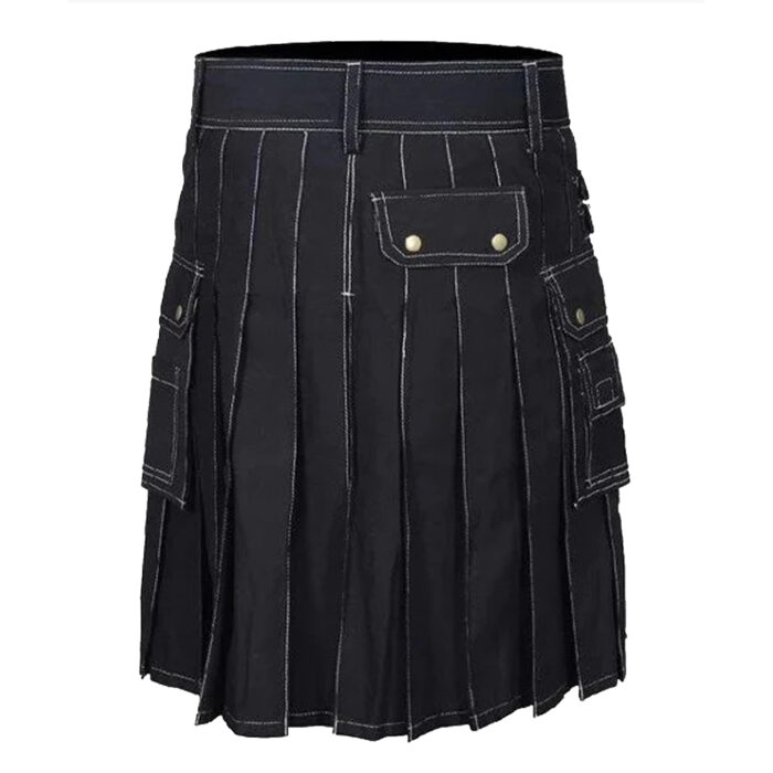 black-utility-kilt-back Black Utility Kilt - Image 3