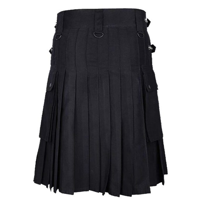 Black Utility Kilt Mens - Image 3