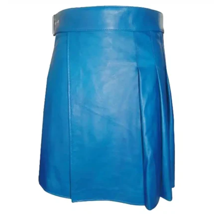 blue-leather-kilt-front