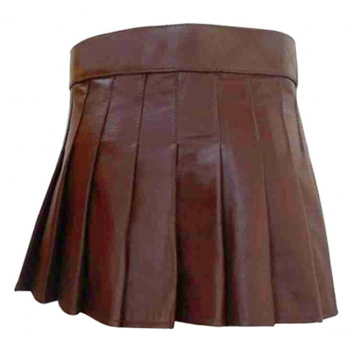 Brown Leather Kilt - Image 3