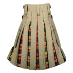 buchanan-khaki-hybrid-kilt-back