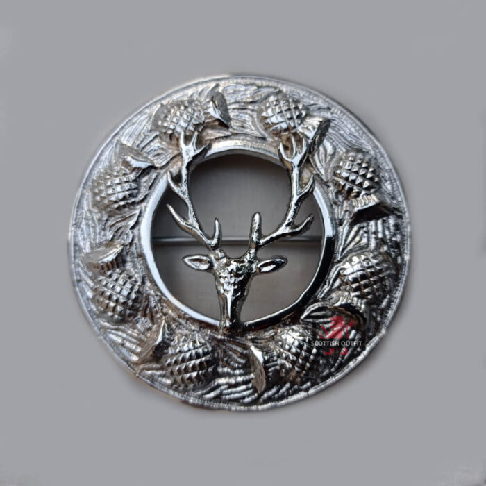 done logo bush Scottish Stag Brooch - Image 1