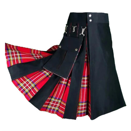 hybrid-utility-kilt-black-royal-stewart-side