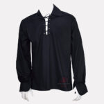 jacobite-ghillie-kilt-shirt-black