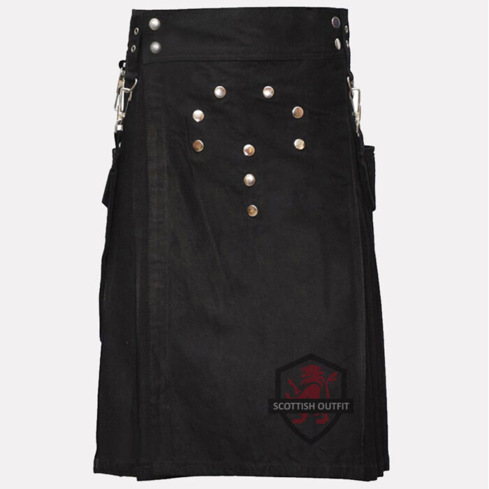 mens-black-utility-kilt
