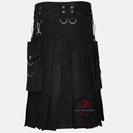 mens-black-utility-kilt-back