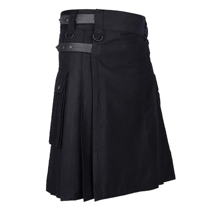 black-utility-kilt-mens-side
