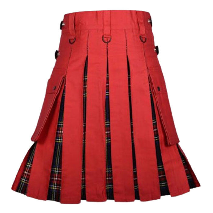 red-hybrid-kilt-back Red Hybrid Kilt - Image 2