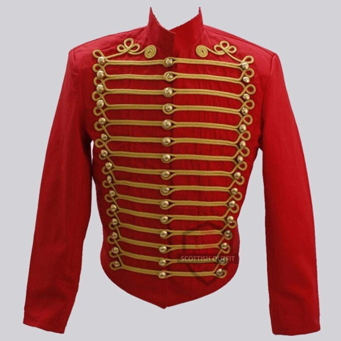 red-military-jacket
