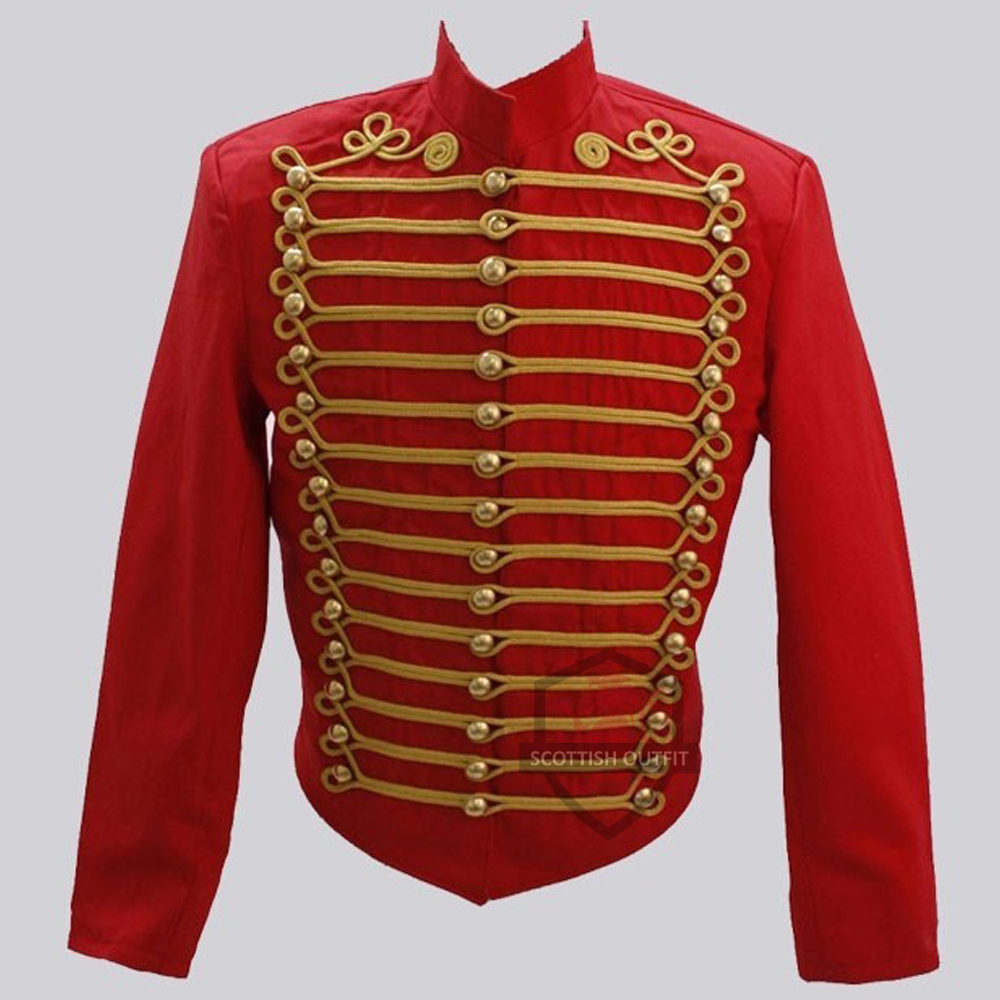 red-military-jacket